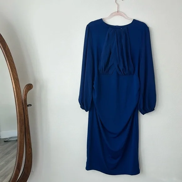 GRACE KARIN Women's Ruched Bodycon Dress Sleeveless Front Drape - Picture 3 of 9